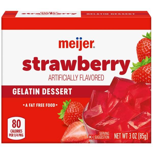 Meijer Strawberry Gelatin