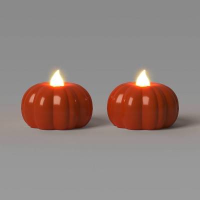 Hyde & EEK! Boutique Led Pumpkin Shaped Halloween Tea Lights (2 ct)