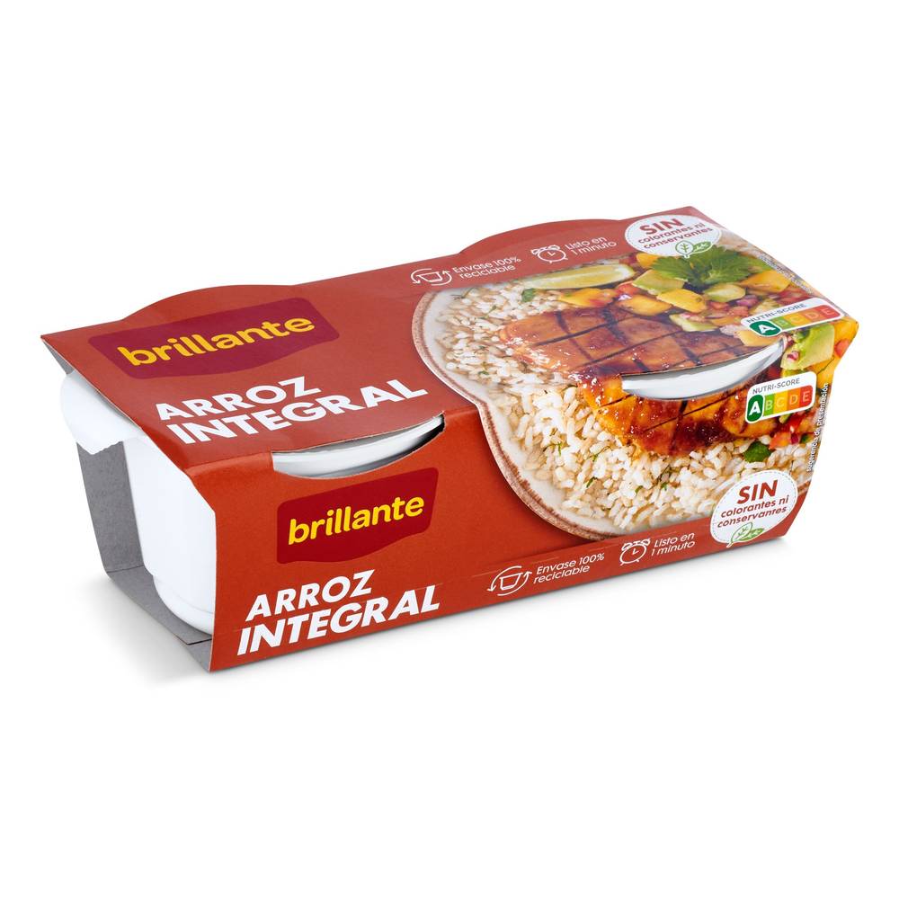 Arroz Integral Brillante Vaso 2 X 125 G