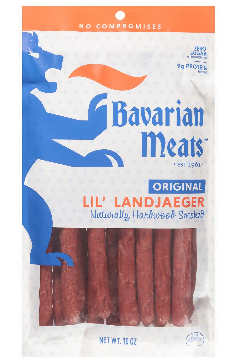 Bavarian Meats Original Lil' Land Jaeger Sticks, Hardwood Smoked (10 oz)