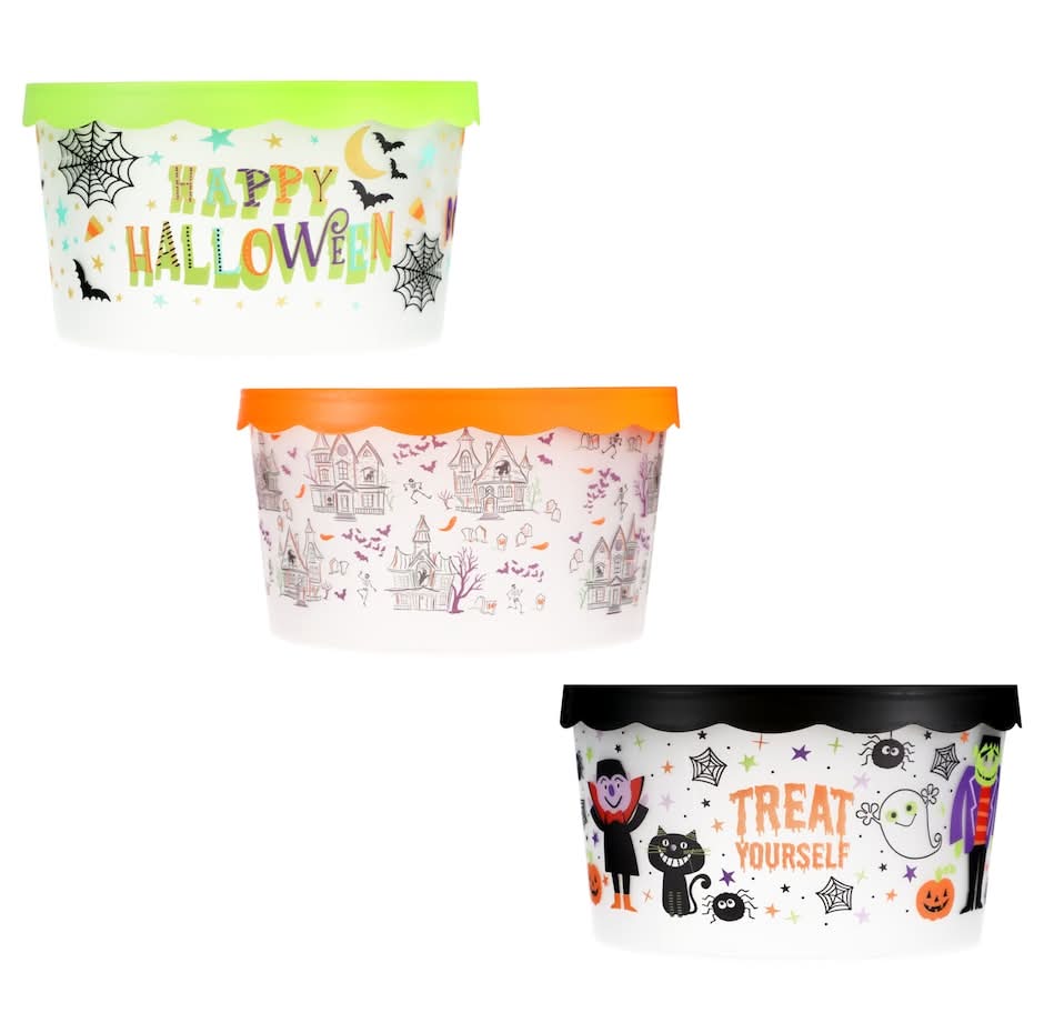 Halloween Themed Containers With Lids