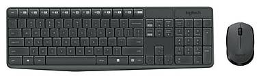 Logitech MK235 Wireless Keyboard and Optical Mouse Combo, Black (920-007897)
