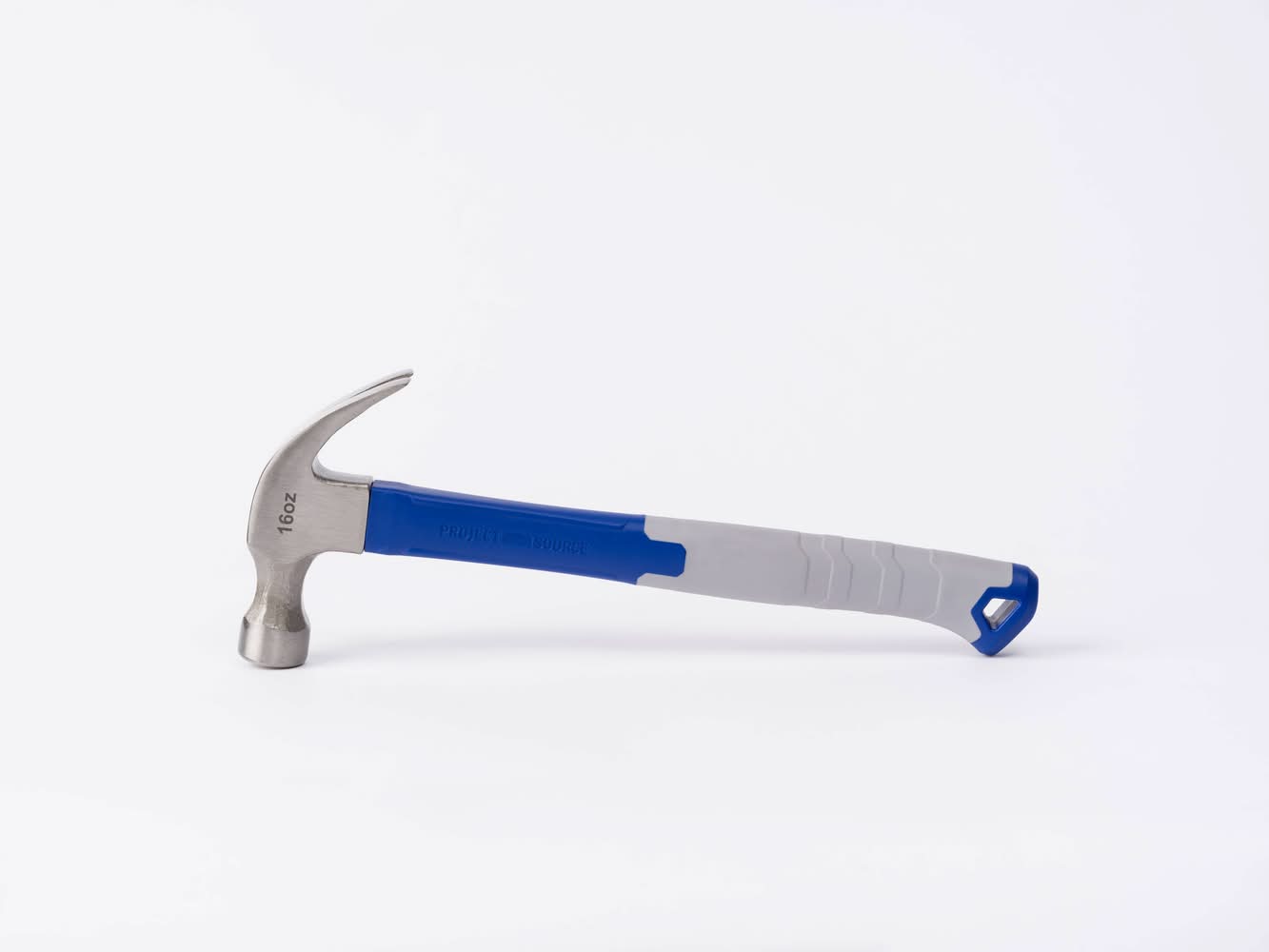 Project Source 16 -oz Steel Head Fiberglass Handle Claw hammer