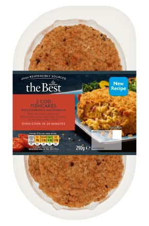 Morrisons The Best Cod Fishcakes With Chorizo & Mozzarella (2 pack)