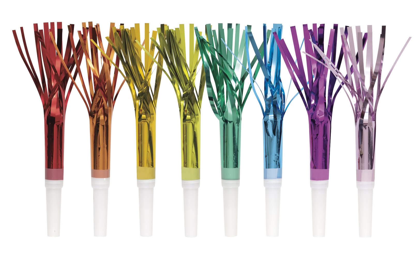 Foil Fringe Squawkers 8-Count Assorted