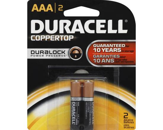 Duracell · AAA Coppertop Alkaline Batteries (2 ct)