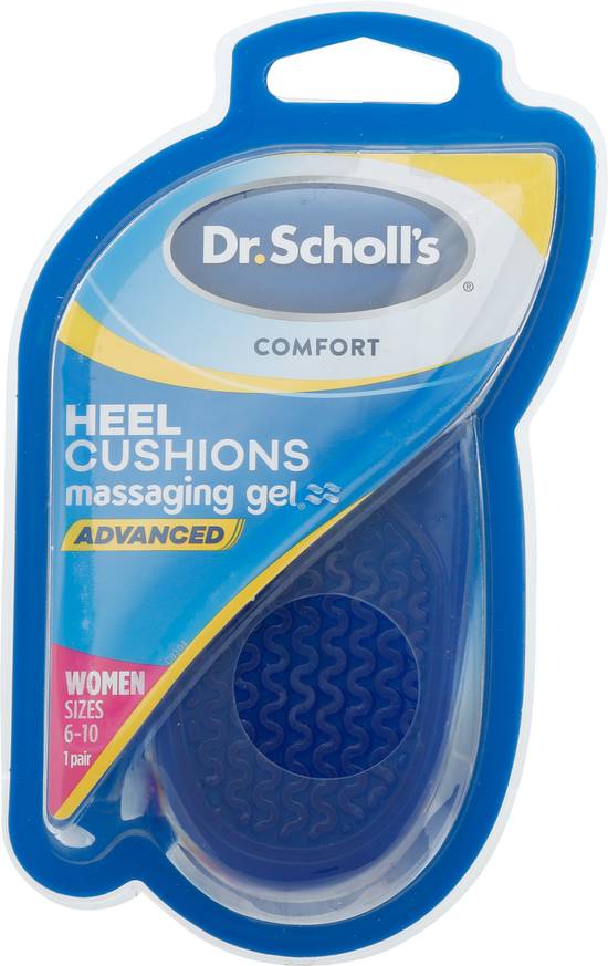 Dr. Scholl's Womens Sizes 6-10 Massaging Gel Advanced Heel Cushions