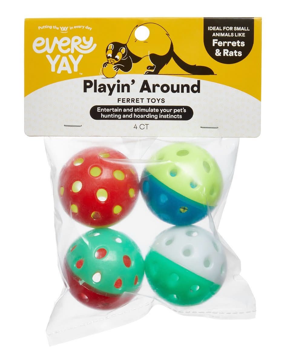 EveryYay · Pelotas buzz para pequeños mamíferos (4 un)