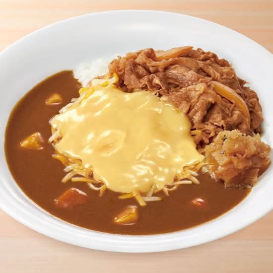 【チーズインハンバーグ付】チーズ牛カレー Pork Curry Rice w/ Beef & Cheese