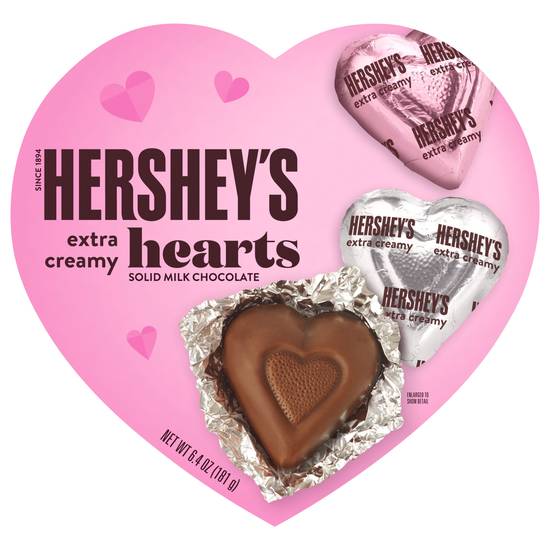 Hershey's Extra Creamy Hearts Milk Chocolate