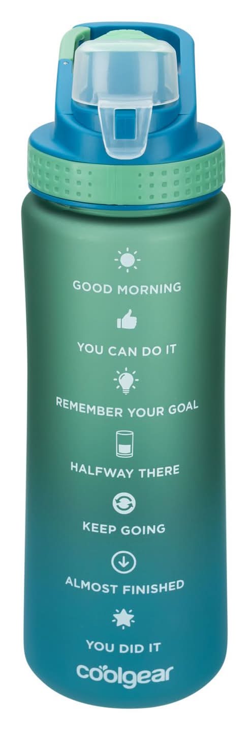 Cool Gear Subzero Soft Touch Sports Water Bottle 28 oz, Ombre Blue