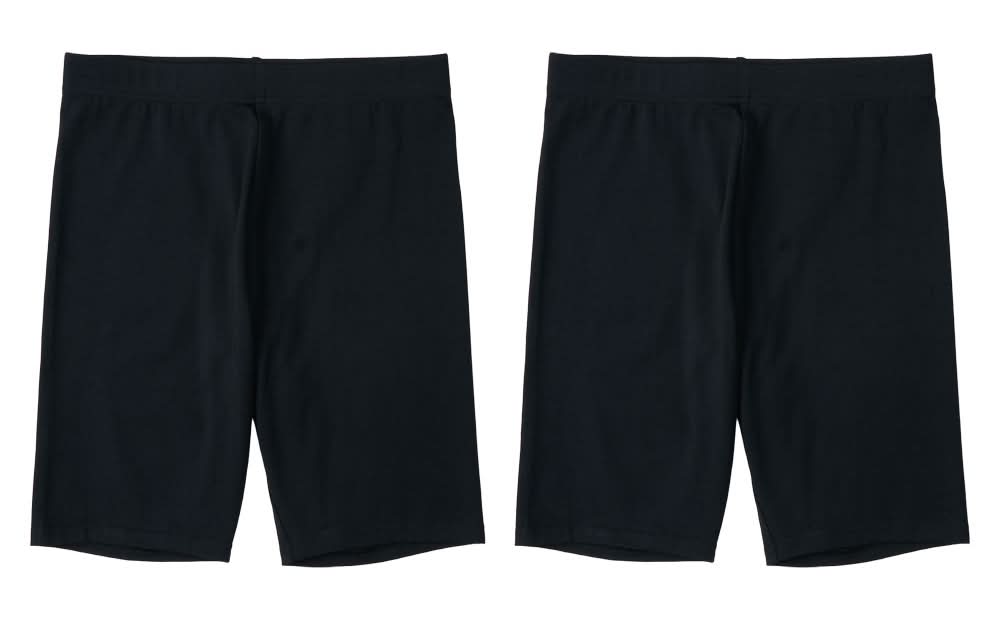 Serra Black Bike Shorts - M, 2pk
