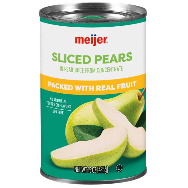 Meijer Pear Slices in 100% Juice (15 oz)