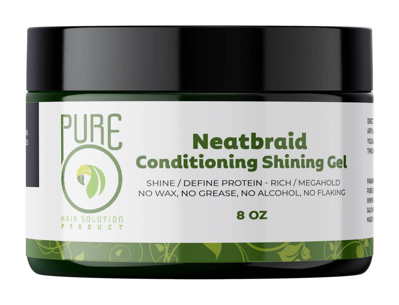 Pure O Natural Neatbraid Conditioning Shining Hair Gel (8 oz)