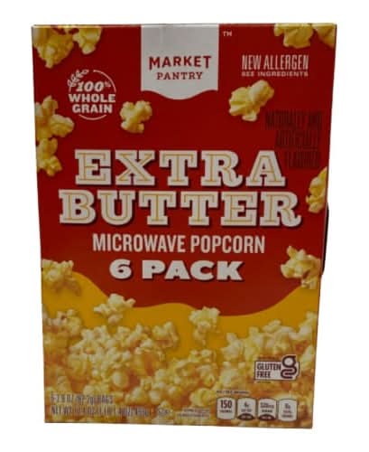 Market Pantry Extra Butter Microwave Popcorn (17.39 oz, 6 ct)