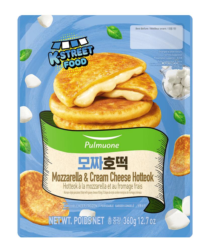 Pulmuone mozzarella cream cheese hotteok