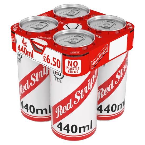 Red Stripe Jamaican Lager Beer (4 x 440ml)