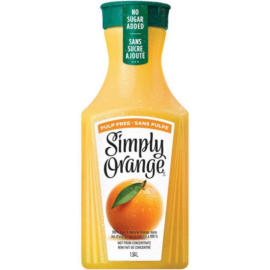 Simply Orange Free Pulp - 1.54L