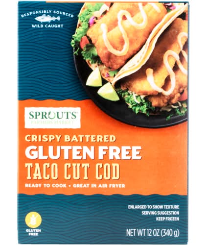 Sprouts Battered Gluten Free Taco Cut Cod