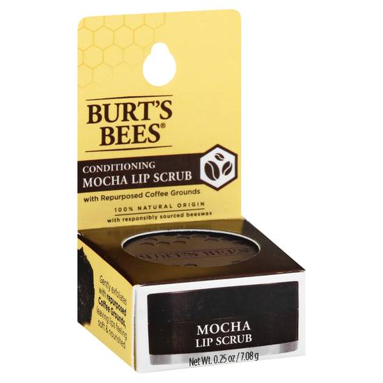 Burt's Bees Conditioning Lip Scrub, 100% Natural Origin Mocha - 0.25 oz