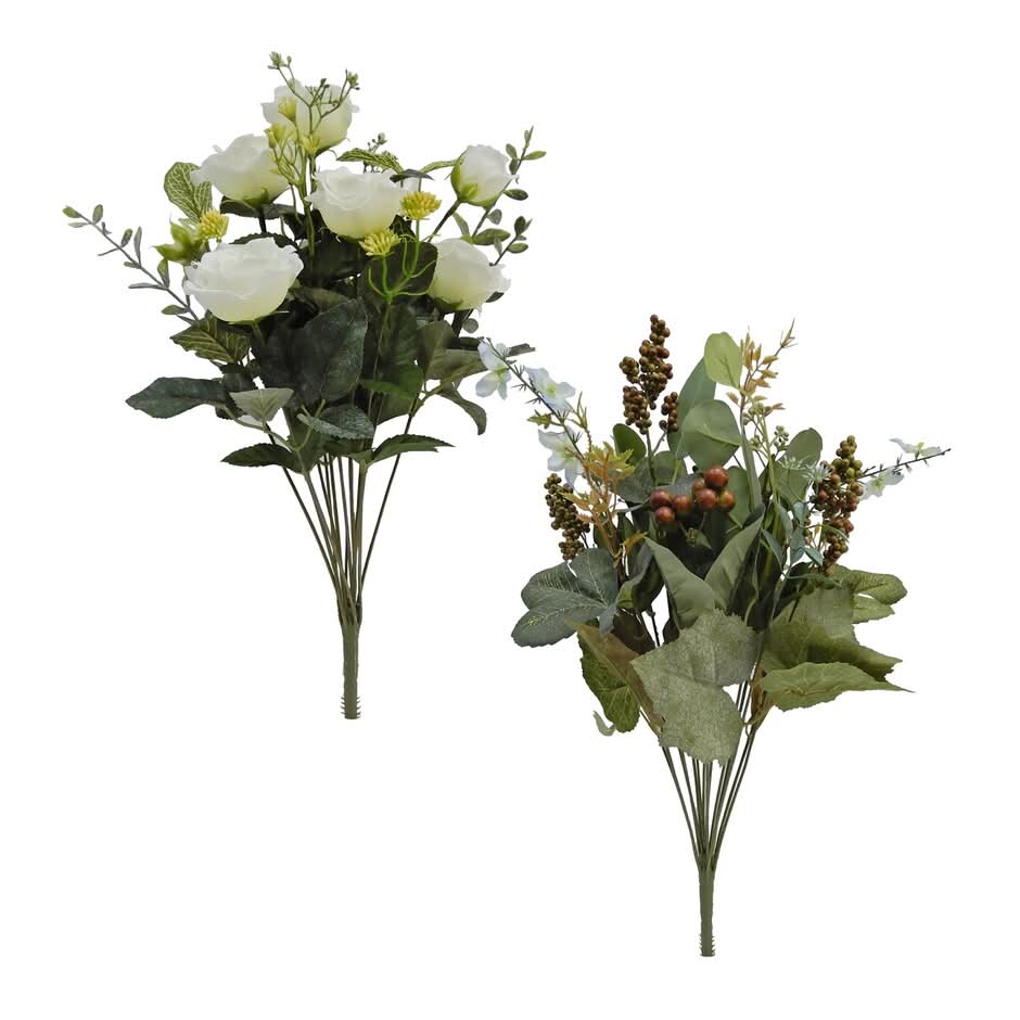 Floral Garden Artificial Greenery Mix Bush