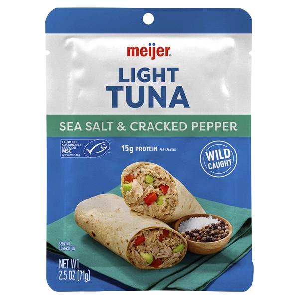 Meijer Crcked Ppr & Sea Salt Tuna Pouch