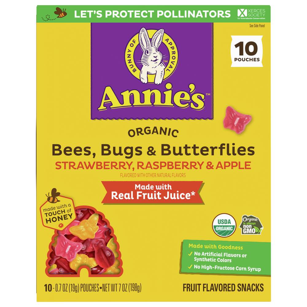Annie's Organic Bees Bugs and Butterflies Fruit Snacks (7 oz)
