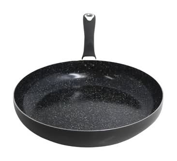 Imusa Bistro Ceramic Fry Pan Speckled With Bakelite Handle, Black