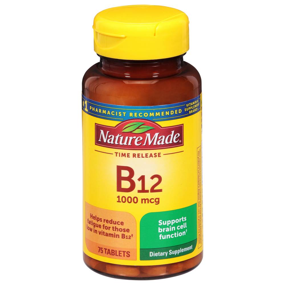 Nature Made Vitamin B12 Dietary Supplement Tablets 1000 Mcg (75 ct)