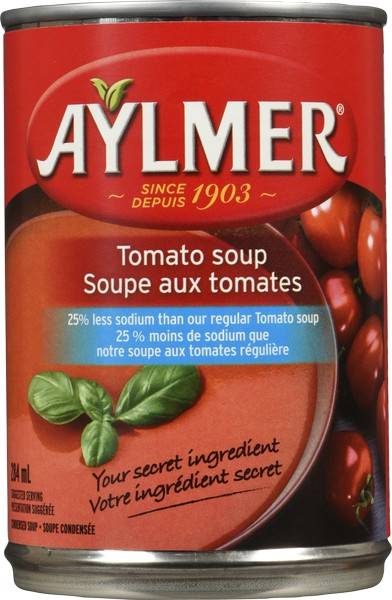 Aylmer Tomato Soup With 25% Less Sodium (284 ml)