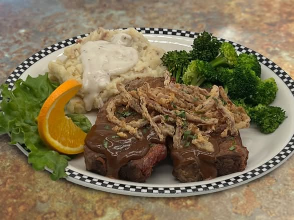Homemade Crispy Onion Topped Meatloaf