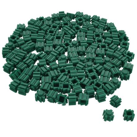 Block 3d fino 9x11mm - verde ((aprox 150pz))