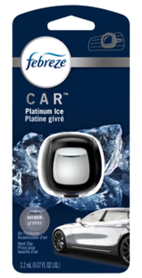Febreze Platinum Ice Vent Clip Care Air Freshener