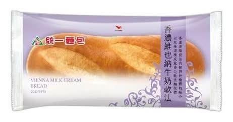 統一麵包香濃維也納牛奶軟法