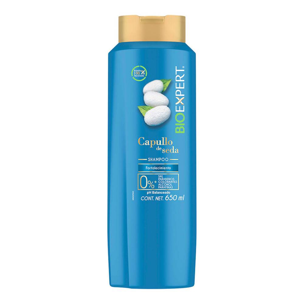 Bio expert shampoo cepillo de seda control caída (botella 650 ml)