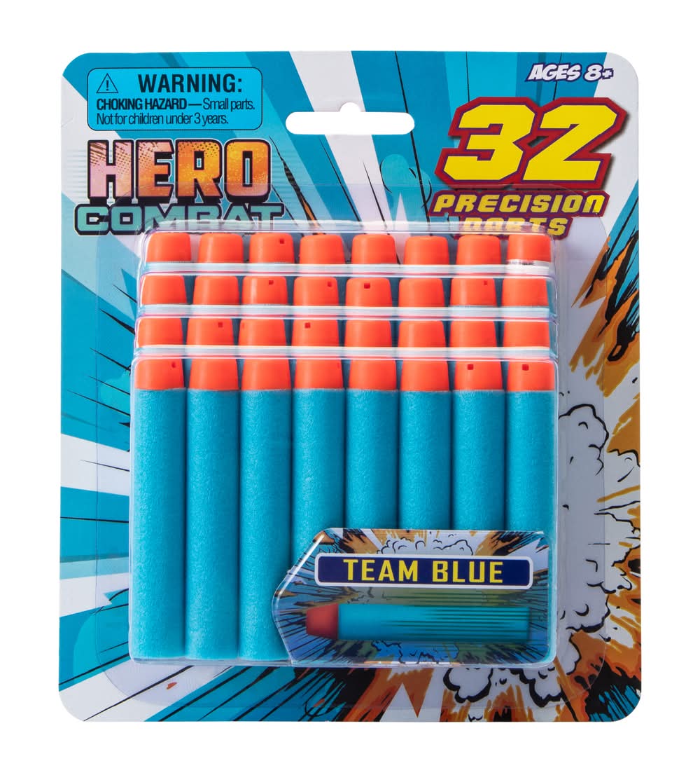 Hero Combat Precision Darts 32-Count Blue