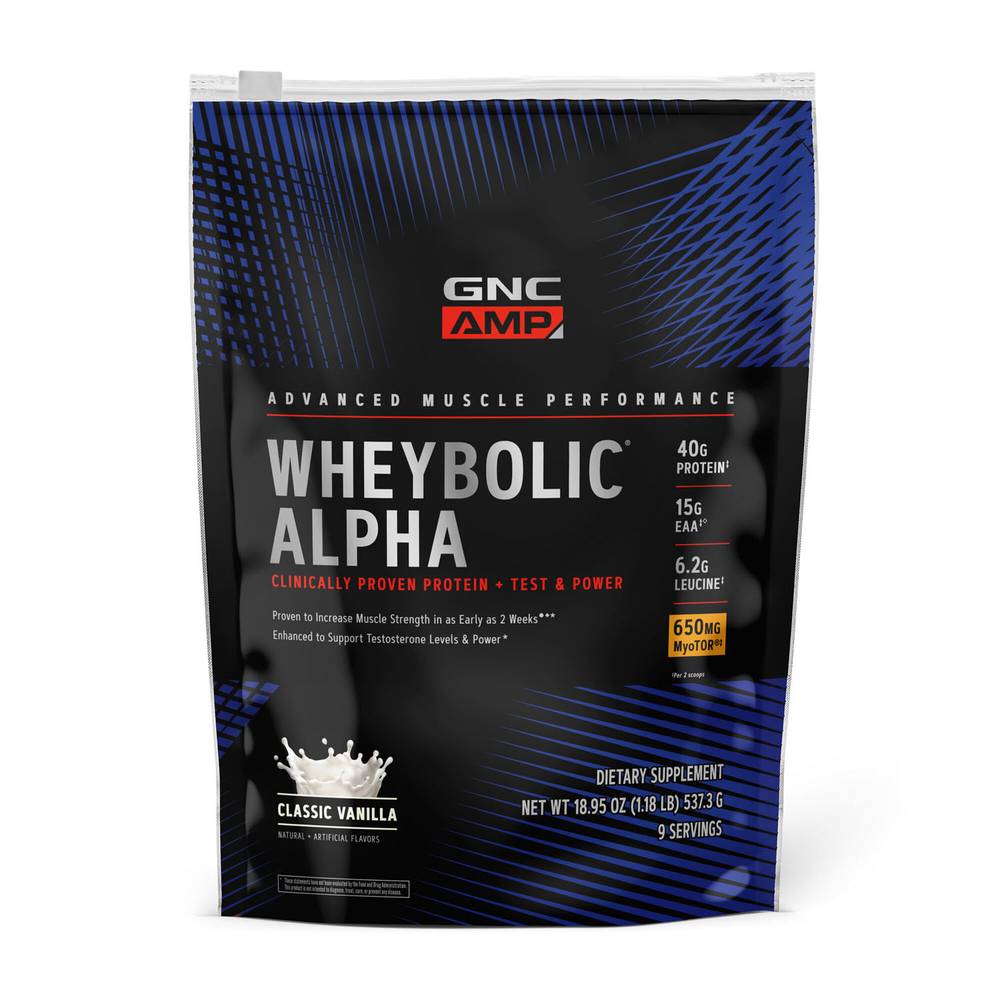 Gnc Wheybolic Alpha With Myotor (18.95 oz) (1/classic vanilla)