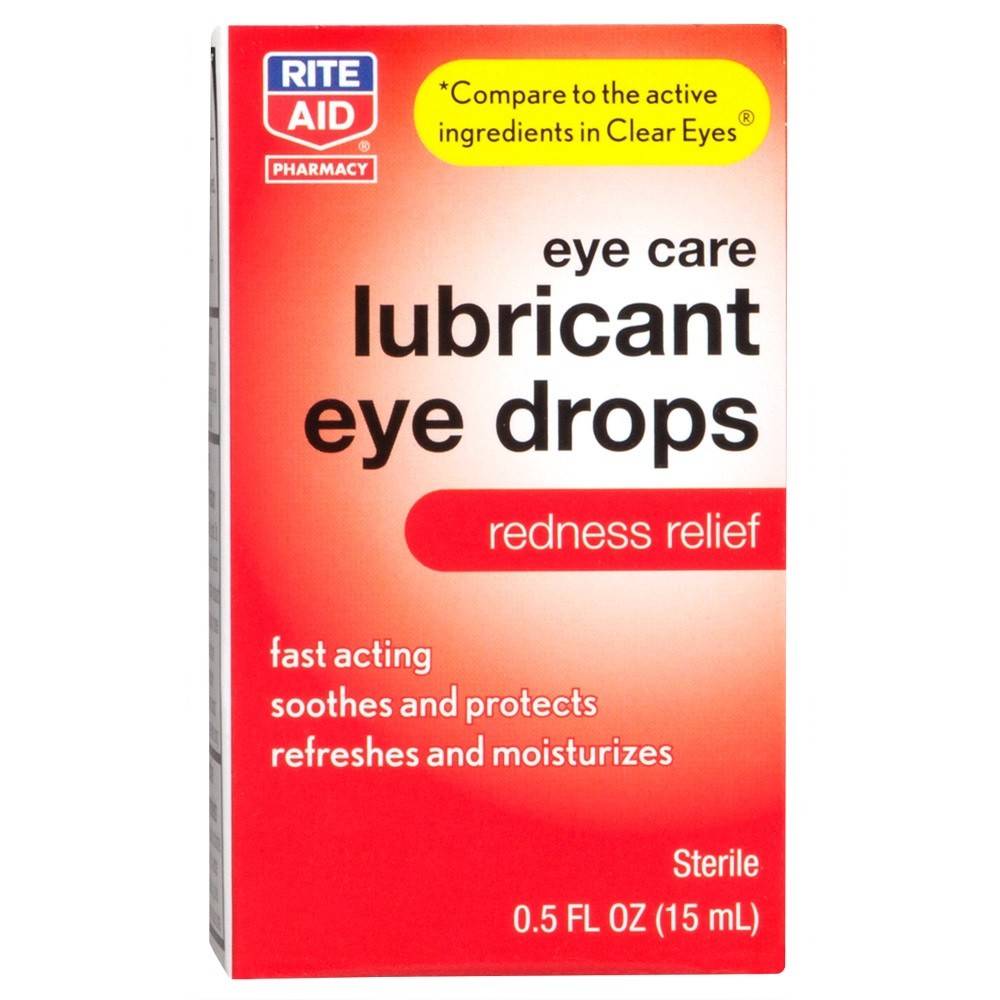 Rite Aid Eye Care Lubricant Eye Drops Redness Relief (0.5 oz)
