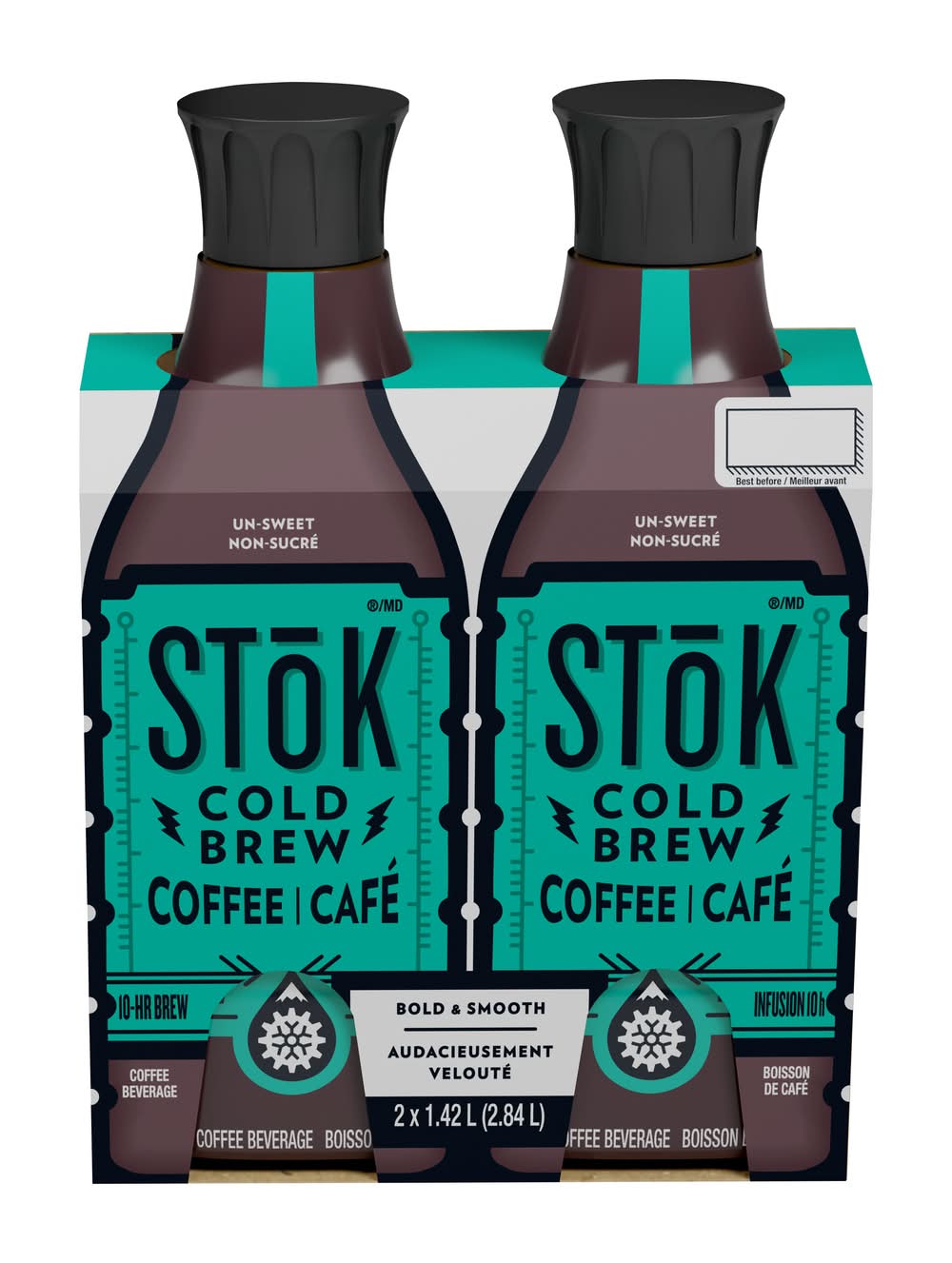 Stok Cafe Infuse A Froid 2 X 1.42L / Stok Cold Brew Coffee 2 X 1.42L