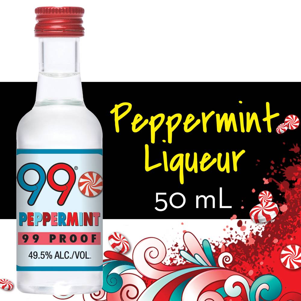 99 Brand Peppermint Liqueur (12 x 50 ml)