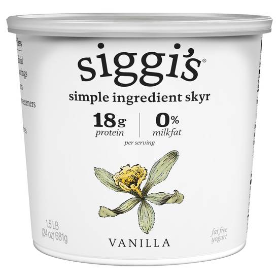 Siggi's Non Fat Vanilla Yogurt (24 oz)
