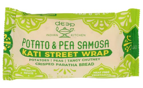Deep Indian Kitchen Potato & Pea Samosa Kati Street Wrap