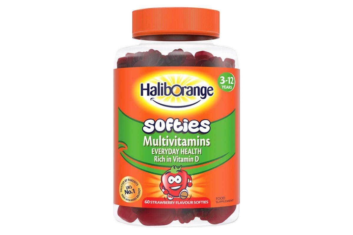 Haliborange 3-12 Years Multivitamins Everyday Health - 60 Strawberry Flavour Softies