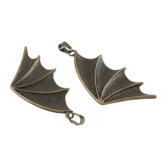 Found Objects Wing Charms By Bead Landing