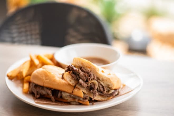 French Dip Filet Sandwich