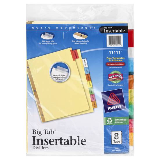 Avery Insertable Big Tab Dividers