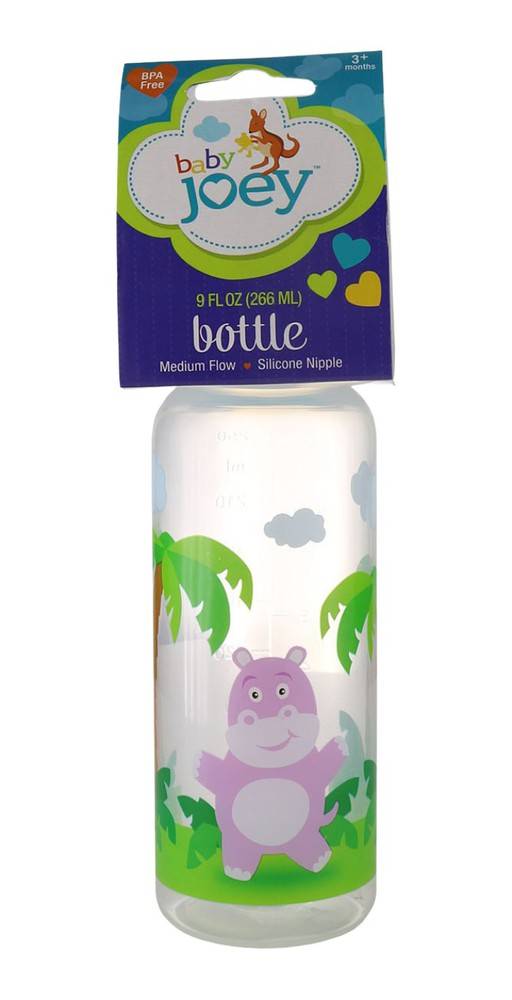 Baby Joey Medium Flow Silicone Nipple 9 fl oz Bottle 3m+