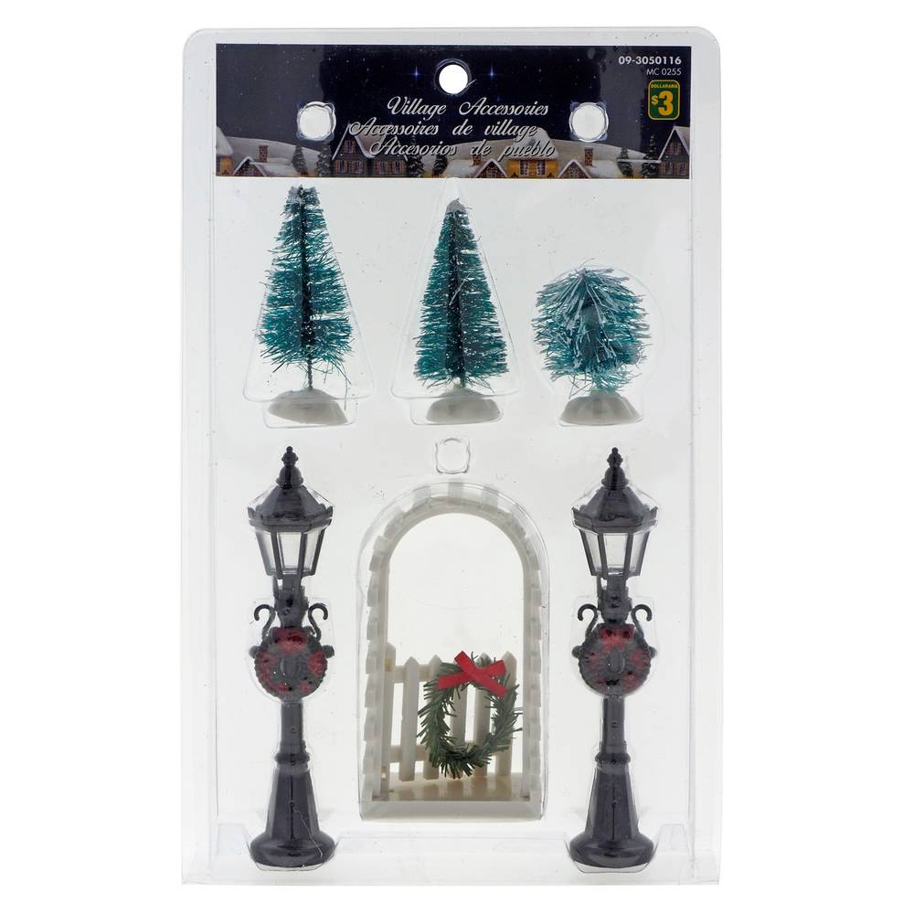 Xmas-Village Decoration Set, 6un