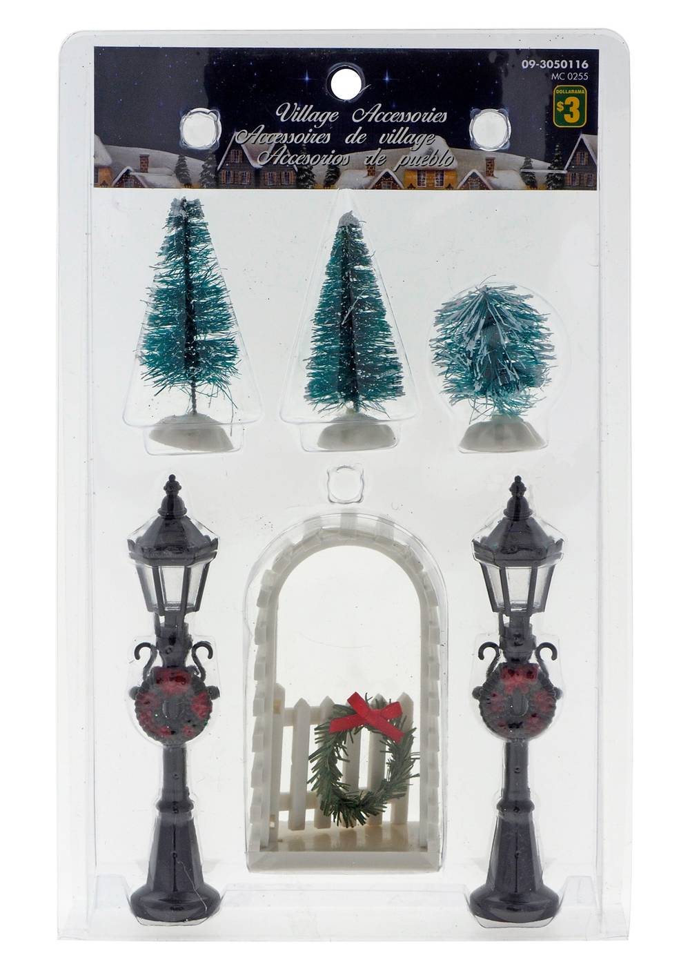 Dollarama Decoration Village Accessories Set (6 ct)