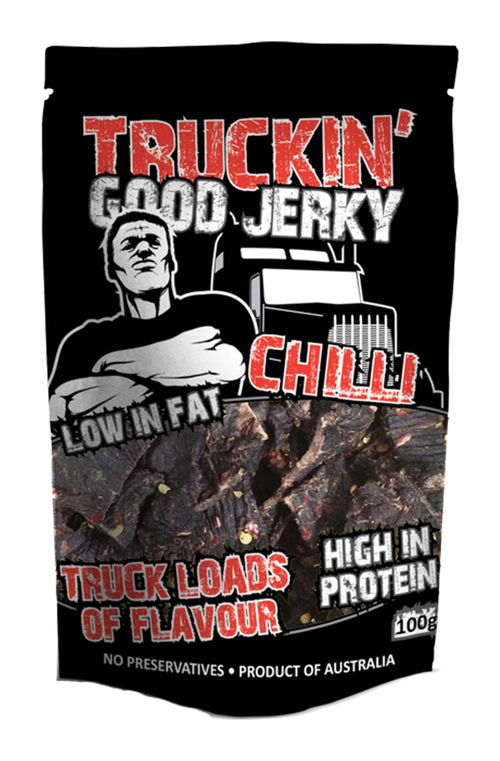 Truckin Good Jerky Chilli 100g